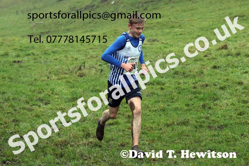 Boys under-15s, NECAA Junior Cross Country Relays, Thornley Farm, Peterlee, Saturday, December 12th. Photo: David T. Hewitson/Sports for All Pics
